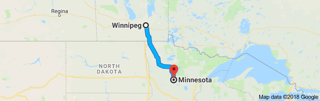 shipping from Manitoba to Minnesota