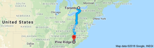 shipping from Ontario to South Carolina