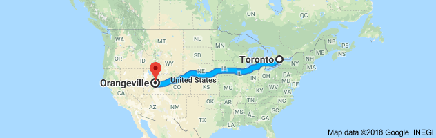 shipping from Ontario to Utah
